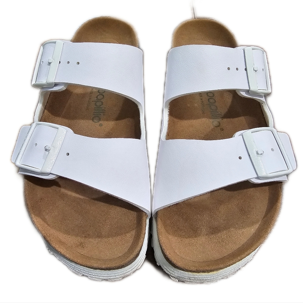 Birkenstock Papillio Arizona Grooved Platform Vegan Sandals Size 38/8